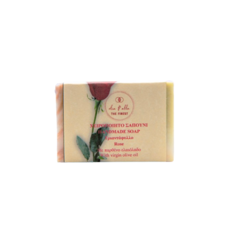 Χειροποίητο Σαπούνι Τριαντάφυλλο με παρθένο ελαιόλαδο